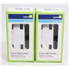 Image 1 : BUNDLE OF 2 LEVITON RESIDENTIAL 4 PORT USB CHARGER