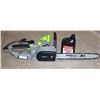 Image 1 : EARTHWISE 14" ELECTRIC CHAINSAW WITH BOTTLE