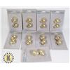 Image 1 : BOX OF X9 GOLD TONE CURTAIN ROD CAPS