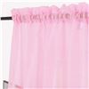 Image 1 : NEW LOTUS SHEER WINDOW CURTAINS - SET OF 2 PINK