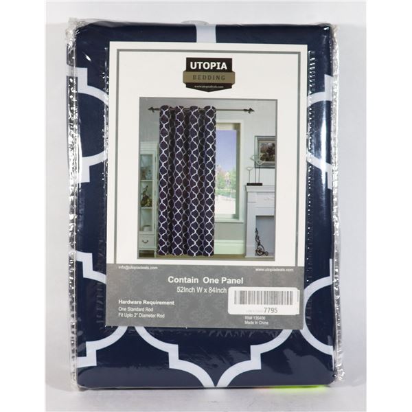 NEW UTOPIA  52 X 84 INCH SINGLE PANEL CURTAIN