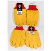 Image 1 : 4 NEW PAIRS OF WELLS LAMONT CHORE GLOVES