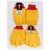 Image 1 : 4 NEW PAIRS OF WELLS LAMONT CHORE GLOVES