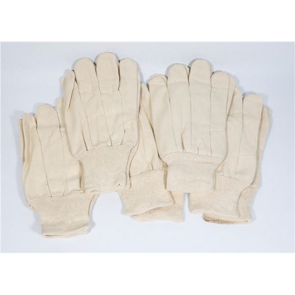 5 NEW PAIRS OF WORK GLOVES