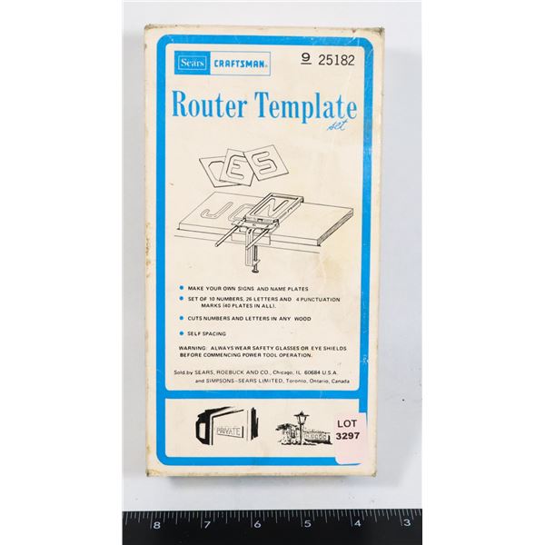 SEARS CRAFTSMAN ROUTER BIT TEMPLATE SEARS CRAFTSMAN ROUTER BIT TEMPLATE