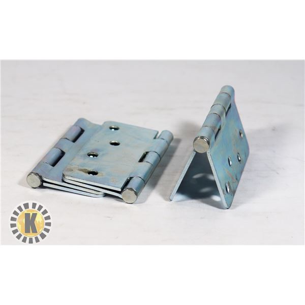 THREE TAYMOR 4" ZINC DOOR HINGES