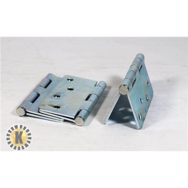 THREE TAYMOR 4" ZINC DOOR HINGES