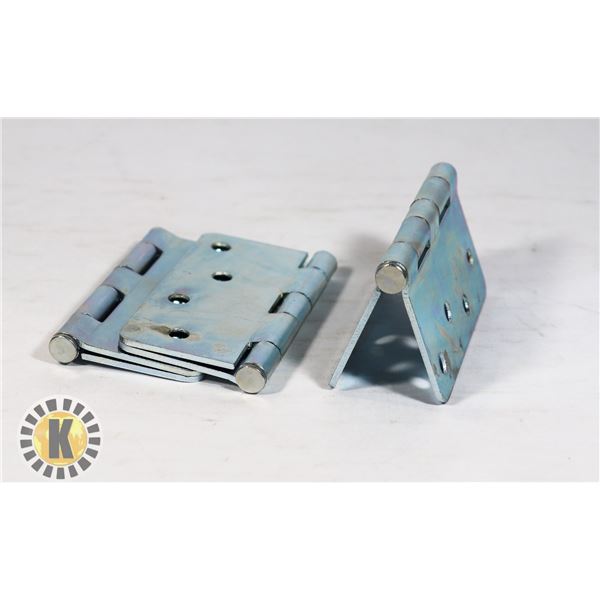 THREE TAYMOR 4" ZINC DOOR HINGES