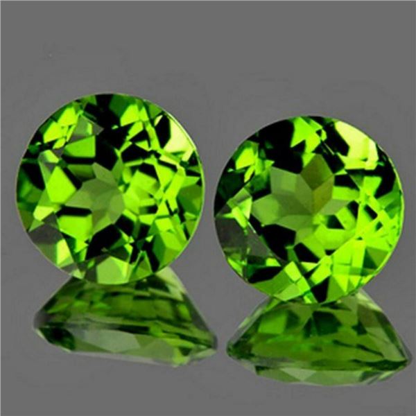 Natural Peridot Pair 8.00 MM - VVS