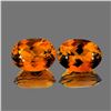 Image 1 : Natural Golden Orange Citrine  Pair [Flawless-VVS]