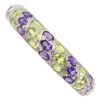 Image 2 : Natural Unheated Amethyst Peridot Bangle