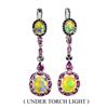 Image 1 : Natural Ethiopian White Opal Earrings