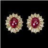 Image 2 : Natural Pigeon Blood Ruby Earrings