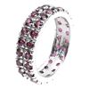 Image 1 : Natural Rhodolite Garnet Ring