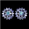 Image 1 : Natural Apatite Tanzanite Earrings