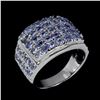 Image 2 : Natural Unheated Round Tanzanite Ring