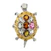 Image 1 : Natural Tourmaline &  Aquamarine  Ring