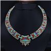 Image 1 : Tibet Natural Stone Tribal Queen Royal Necklace