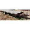 Image 1 : CUSTOM HOME BUILT 20' FLAT DECK TRAILER