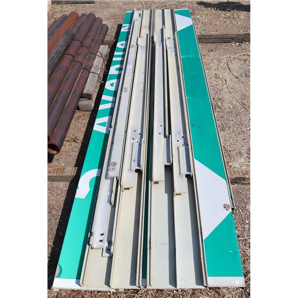 ALUMINUM ROAD SIGN PIECES AND ACCESSORIES