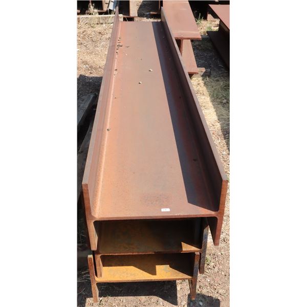 STACK OF 3 INDUSTRIAL STEEL BEAMS