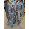 Image 2 : BLUE METAL MOBILE CABLE RACK WITH WELDING CABLE,