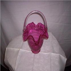 Art glass Brides Basket