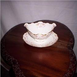 Limoges 2 piece gravey boat