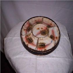 Snack set made in Japan in original wood box