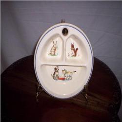 8" divided Child's dish (juvenileware)