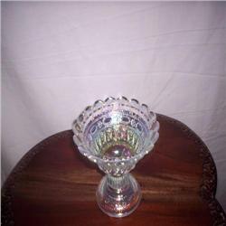 Footed Oplescent 6" vase