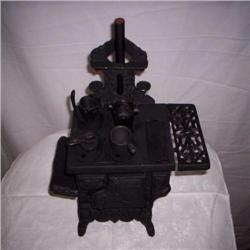 Cast iron stove with parts