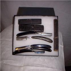 Collection of 5 straight razors