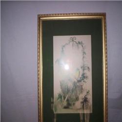 Louis Icart print framed 20 x 26 "Lady at Well"