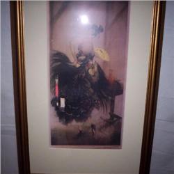 Louis Icart framed 21 x 27 "Dancing Lady"