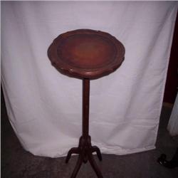 Walnut candle stand 34" tall
