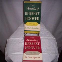 "Memories of Herbert Hoover" 2 books