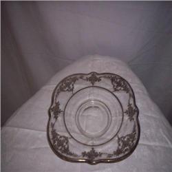 10" silver overlay bowl