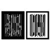 Image 1 : Leyre-II et Altair de la serie Lineaires (Diptych) by Vasarely (1908-1997)