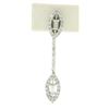 Image 3 : NEW 18k White Gold 0.95 ctw Round Baguette Diamond Drop Dangle Marquise Earrings