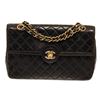 Image 1 : Chanel Black Quilted Lambskin CC Paris Single Classic Flap Shoulder Bag