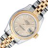 Image 1 : Rolex Sapphire Quickset 2T Champagne Index Datejust Wristwatch 26MM