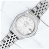 Image 2 : Rolex Stainless Steel Silver Index Diamond Bezel Oyster Perpetual Watch