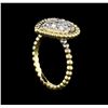 Image 4 : 0.58 ctw Diamond Ring - 14KT Two Tone Gold