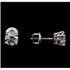 Image 2 : 1.43 ctw Diamond Stud Earrings - 14KT White Gold