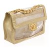Image 2 : Chanel Vinyl Gold Lambskin Flap Maxi Shoulder Bag