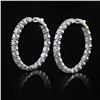 Image 1 : 13.00 ctw Diamond 14K White Gold Earrings