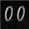 Image 2 : 13.00 ctw Diamond 14K White Gold Earrings
