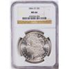 Image 1 : 1884-CC $1 Morgan Silver Dollar Coin NGC MS66