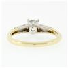 Image 6 : Vintage 14k Gold Old Transitional Diamond Solitaire Engagement or Promise Ring